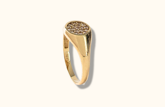 10k gold ring with cubic zirconia